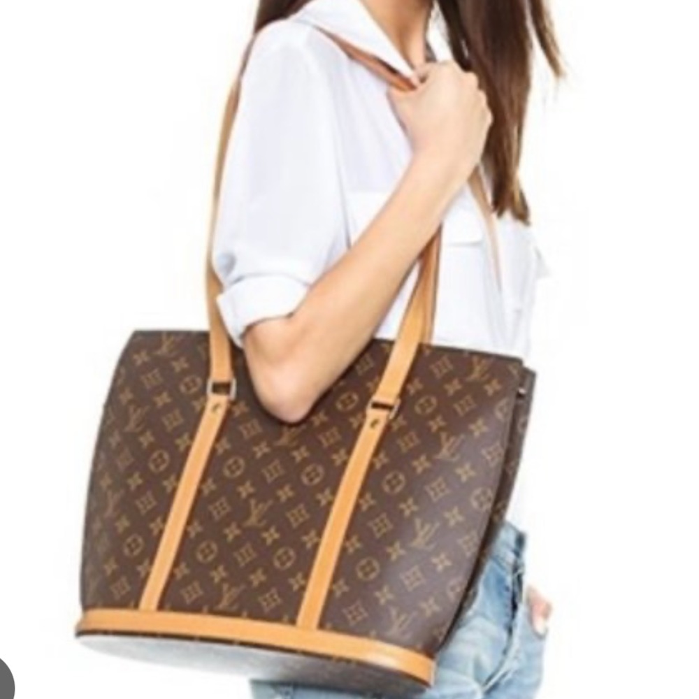 Louis Vuitton Brown and Tan Tote